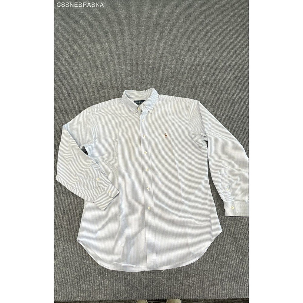 Ralph Lauren Light Blue Pinstripe Button-Down Shirt